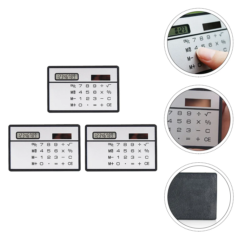 

1 Set Mini Calculators Ultra-thin Calculator Portable Calculating Tool
