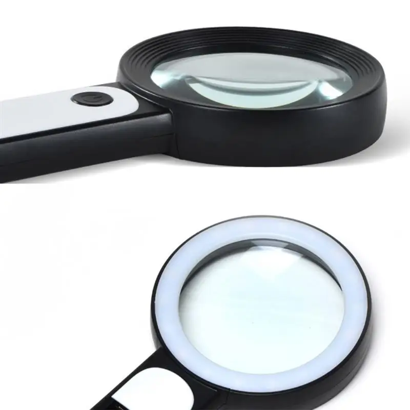 Новый товар: увеличительное стекло с 18 светодиодами и 3 режимами освещения, увеличение 30Х, для детей и пожилых людей.