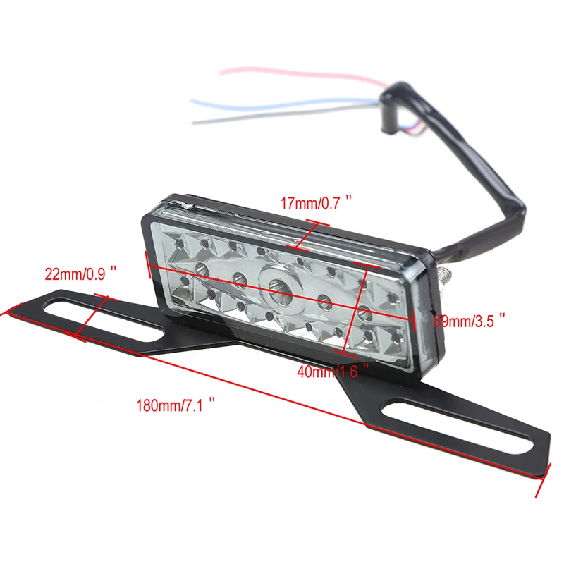 Задний светодиодный фонарь POSSBAY для мотоцикла со встроенным тормозным сигналом