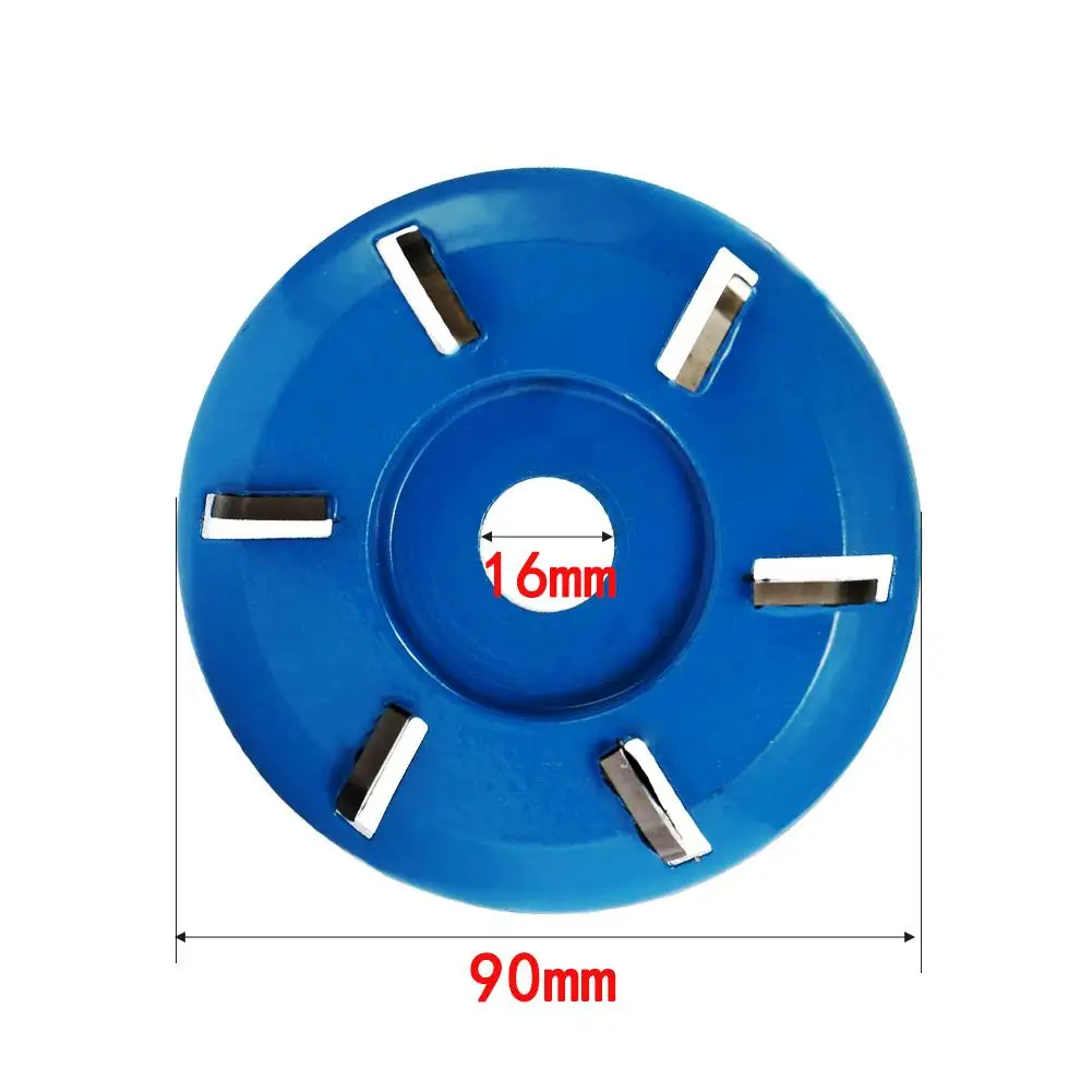

Wood Carving Cutter Disc Milling for 16mm Angle Grinder Attachment 6 Teeth Power Woodworking Shovel Plate Sculpting Tool