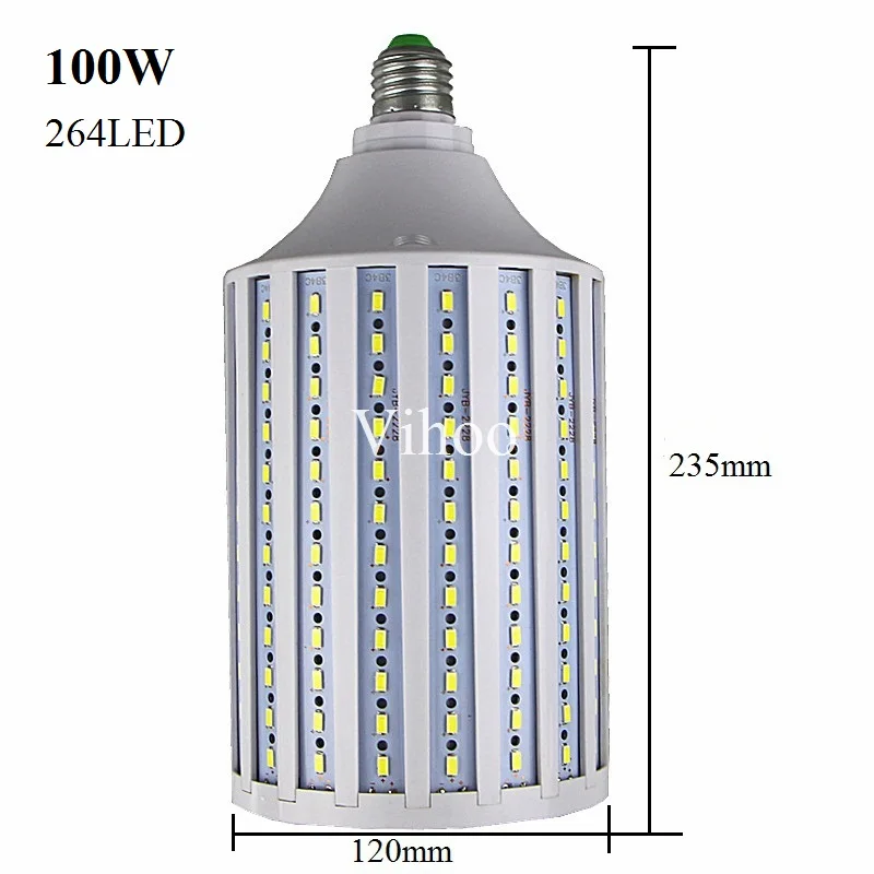 Светодиодная лампа 40 Вт 50 60 80 100 E27 B22 E40 E26 110 В 220 5730SMD энергосберегающая кукурузная