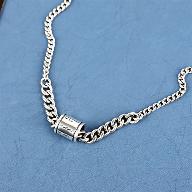 Модное геометрическое ожерелье с подвеской в виде колонны надписью Love женское