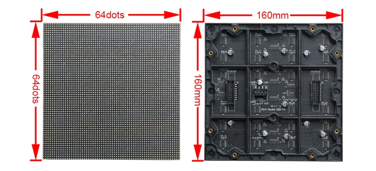Evercollectvision 64x64 P2.5 Крытый smd2121 1/32 сканирования полный цвет панель светодиодного модуля дисплей 160x160 мм цветная(rgb) светодиодная матрица настенный экран