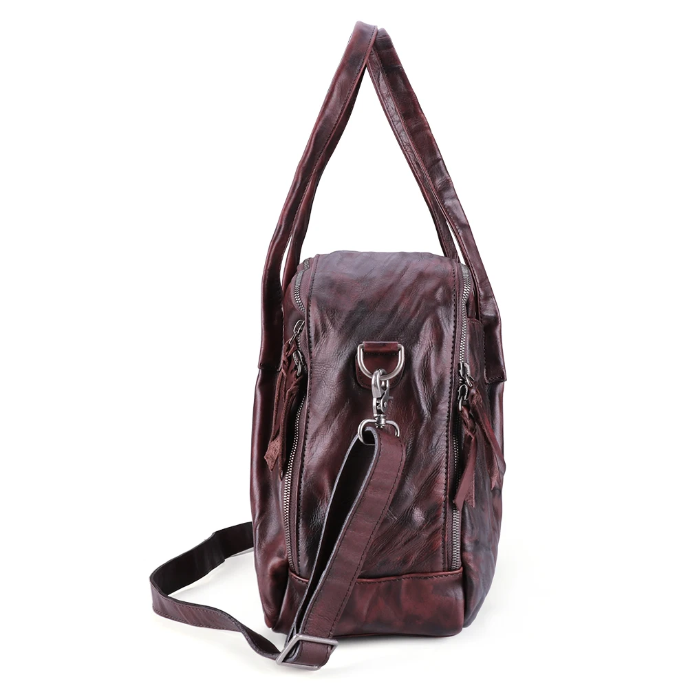 Сумка-тоут JOYIR мужская из 100% натуральной кожи многофункциональная вместительная