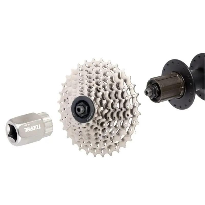 

Bicycle Lockring Sleeve Cassette Flywheel Removal Freewheel Remover Repair Tool 652D