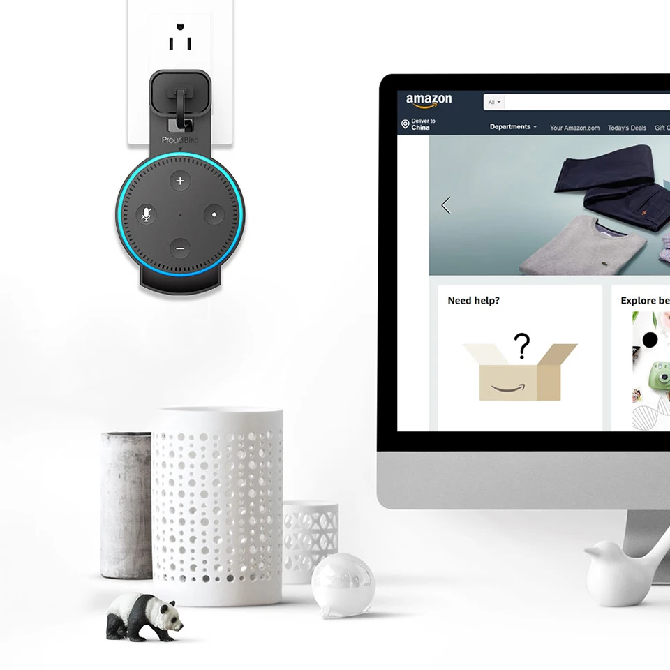 GGMM подставка для настенного монтажа держатель Amazon Alexa Echo Dot 2rd Gen Портативный мини