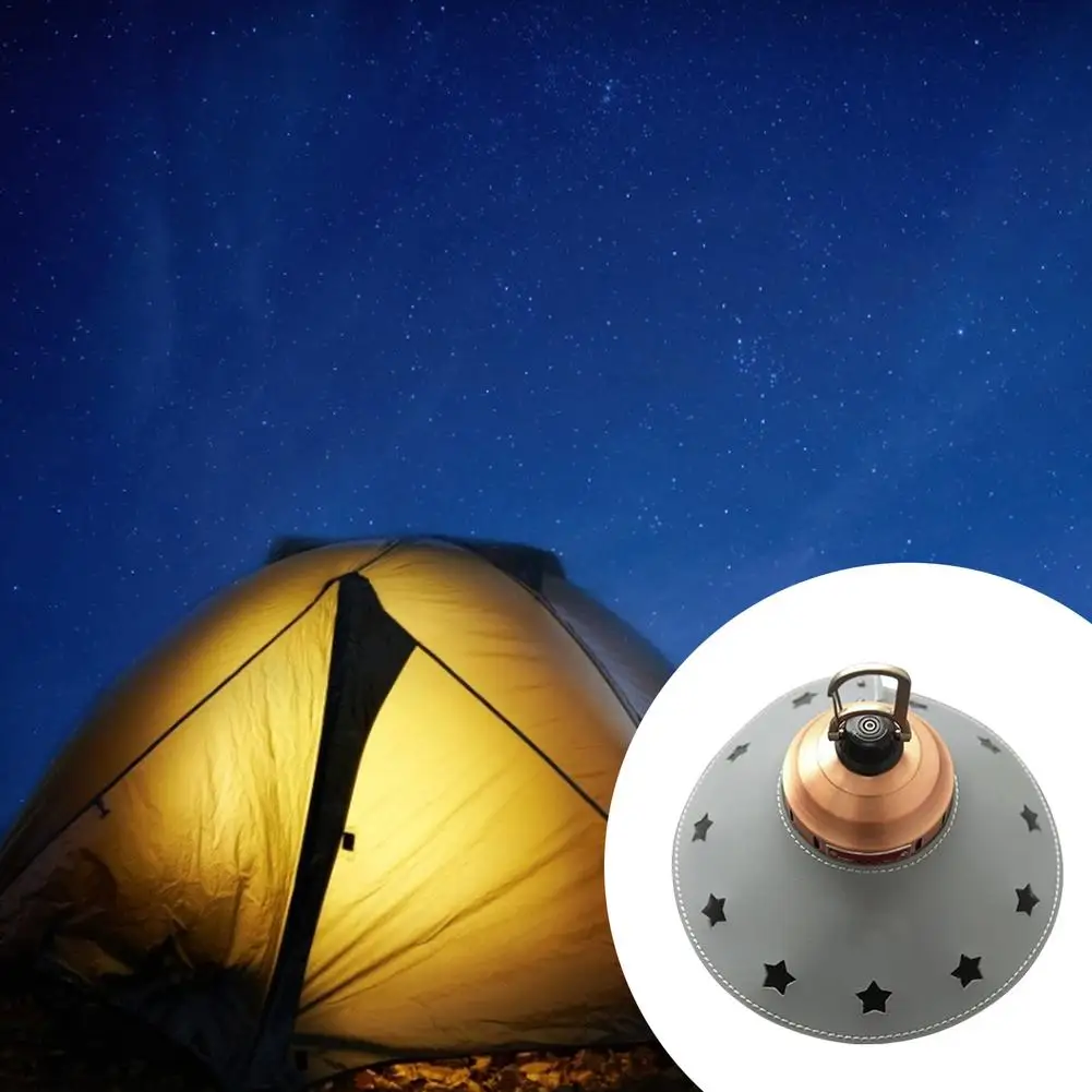 Абажур кожаный с отверстиями для светильников стильный Теплый светильник в