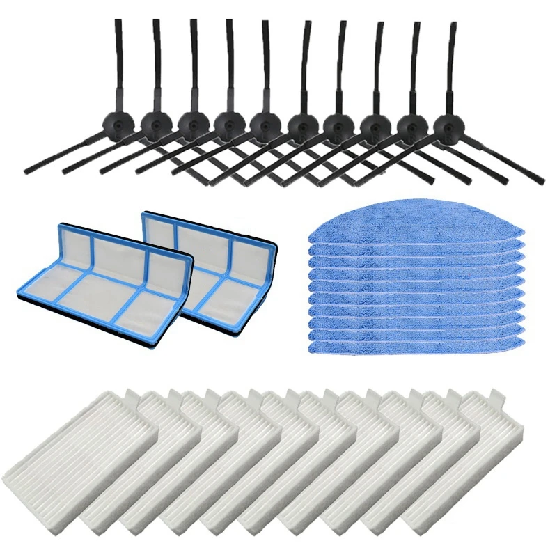 

Primary Dust Filter Hepa Filter Mop Pad Side Brush for Chuwi Ilife V5 V5S V3 V3S V5 Pro X5 Robot Vacuum Cleaner Parts