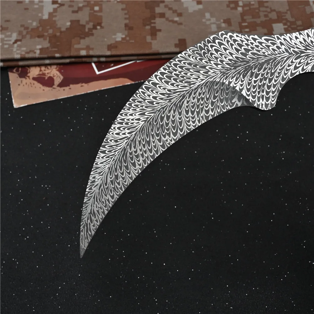 Керамбит тренировочный нож cs go с фиксированным лезвием для самообороны оружие