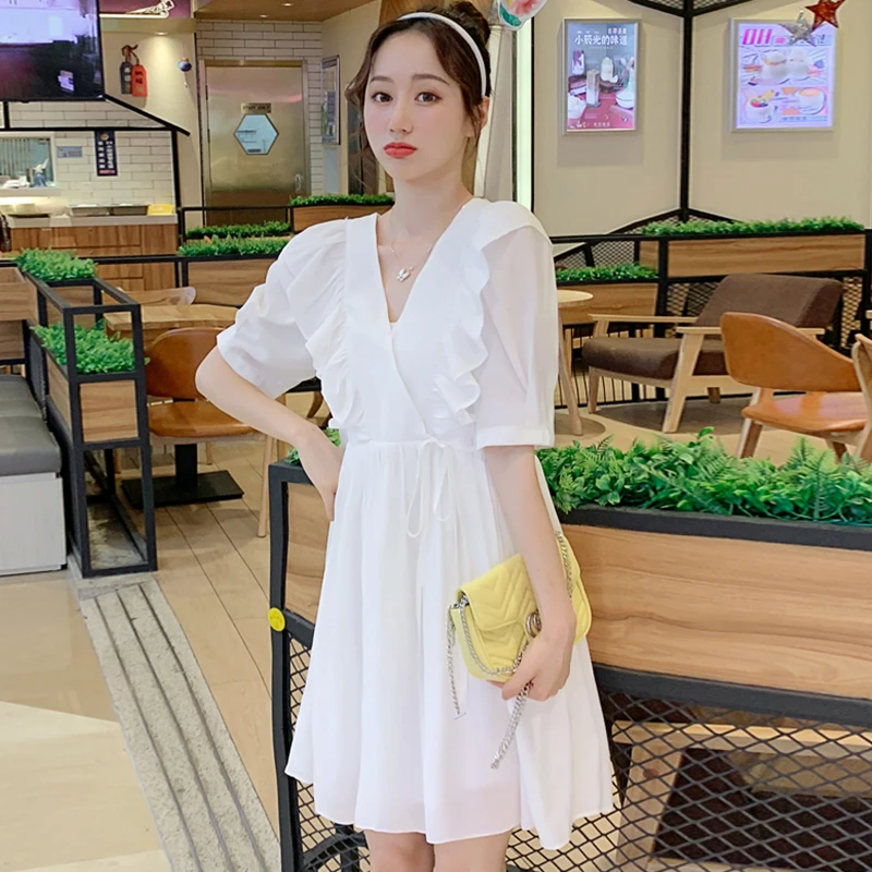 Летнее платье новинка сказочное женское в стиле мори свободное большого размера