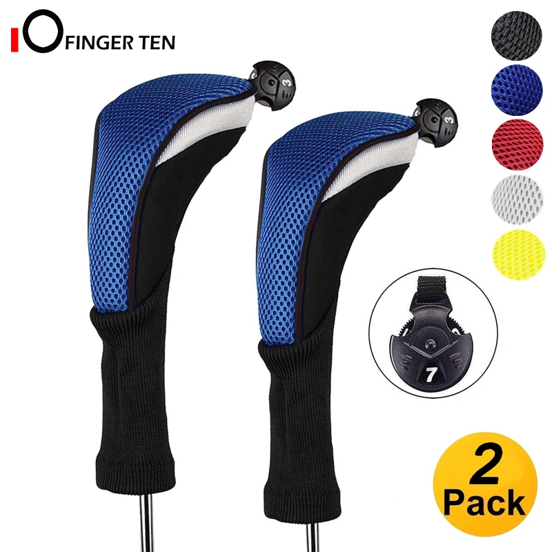 Club Head Covers Woods Drivers Fairway Hybrids With Interchangeable No.tags 1 3 5 For Men Women