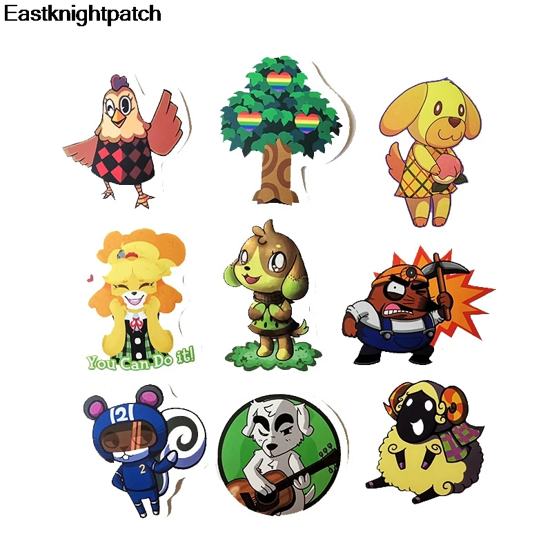 

E1587 60pcs Cartoon Animals Waterproof Stickers Skateboard Suitcase Guitar Graffiti DIY Sticker Children Classic Toy