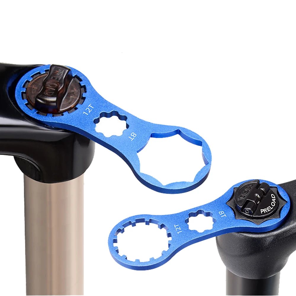 

1pcs MTB Bike Bicycle Front Fork Cap Wrench For XCM/XCR/XCT/RST Aluminum alloy Blue Red Bicycle Repair Tools