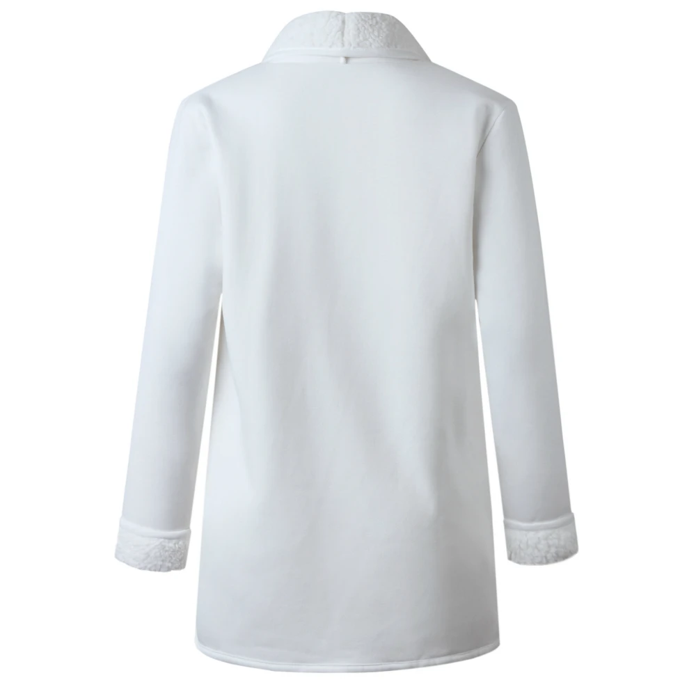 VITIANA женское повседневное пальто с открытой строчкой Осеннее элегантное белое