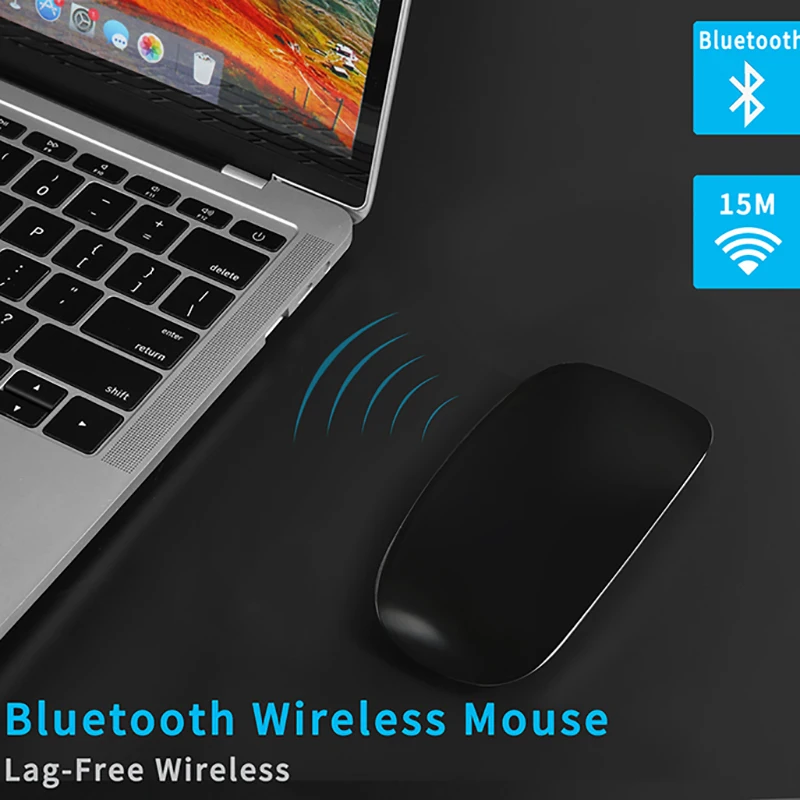 Сенсорная Беспроводная bluetooth-мышь для путешествий ультра-тонкая портативная