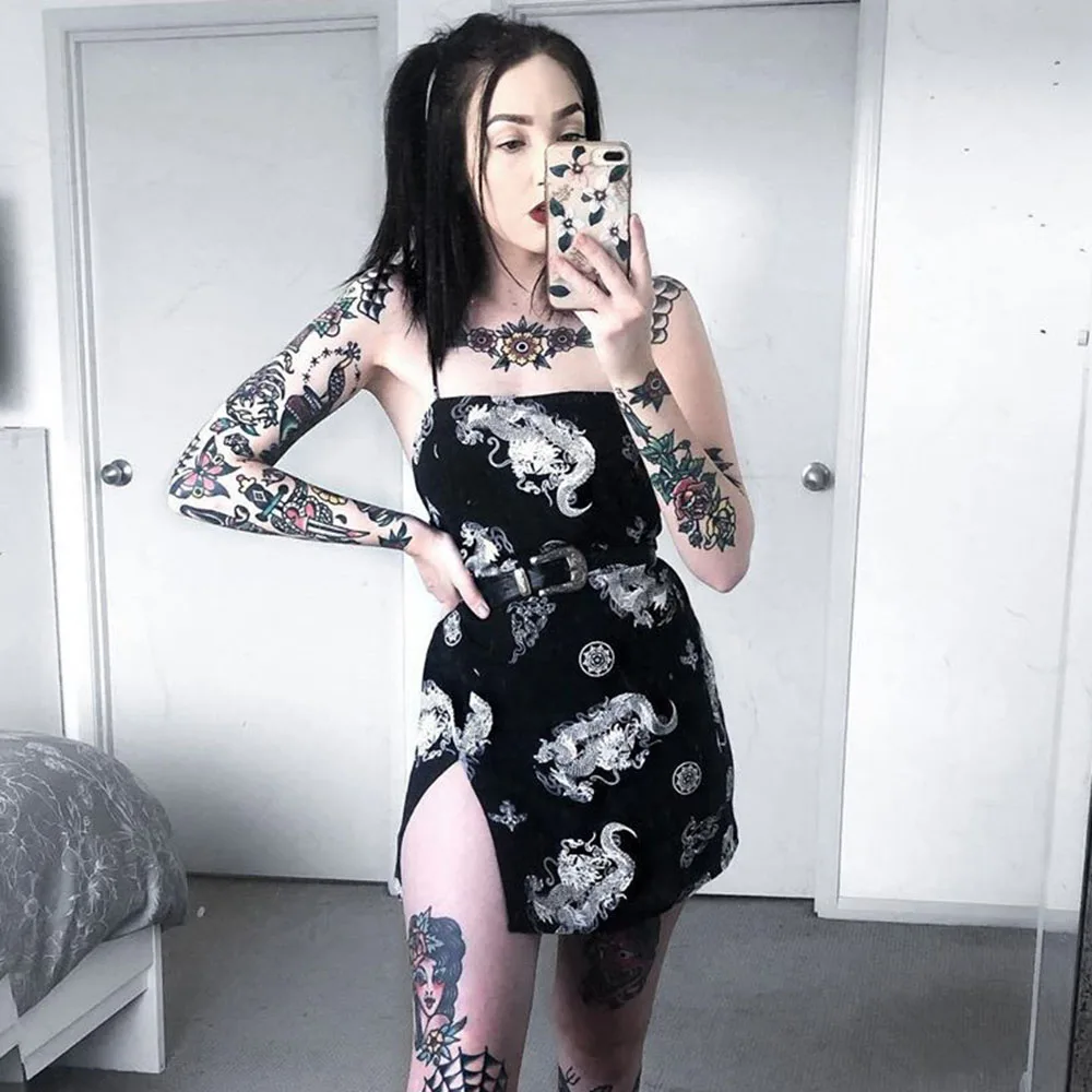 Женское платье с цветочным принтом Instagram элегантное облегающее открытой спиной