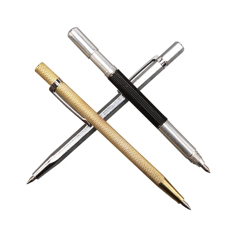 

1pcs Tungsten Steel Tip 145 mm Tungsten Steel Tip Scriber Clip Pen Ceramics Glass Shell Metal Construction Marking Tools