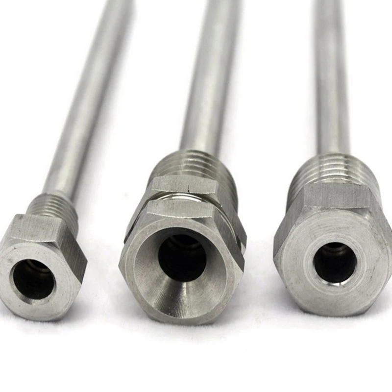 

Temperature sensor 50-200mm Stainless Steel Thermowell 1/2" NPT Threads For Temperature Sensors Stainless Steel Thermowell