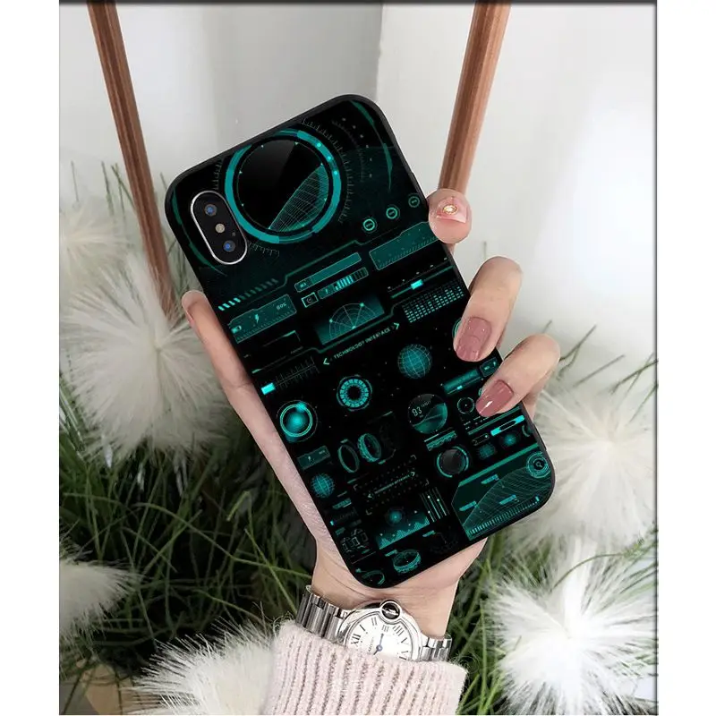 

NBDRUICAI Inside electronics Very cool for Apple Silicone Phone Case Cover for iPhone 11 XS MAX 8 7 6 6S Plus X 5 5S SE XR case