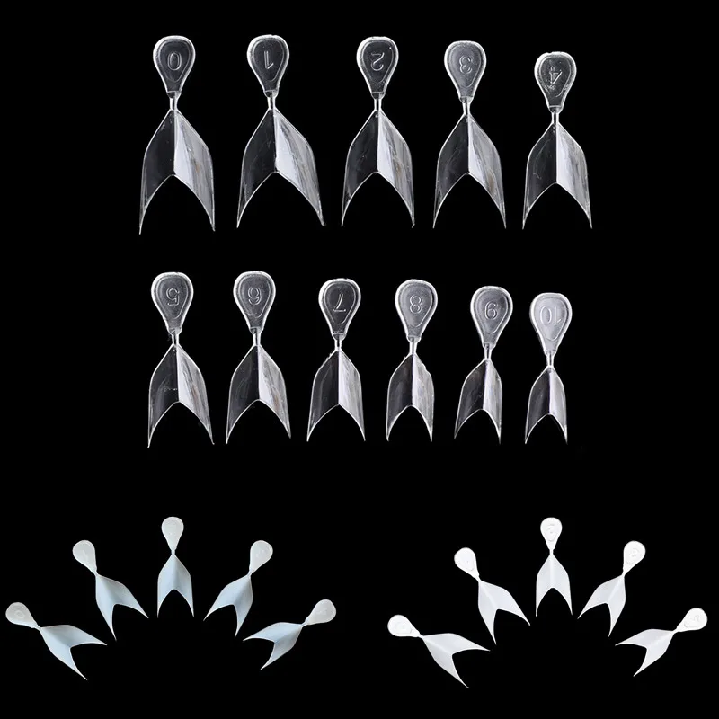 

500pcs Salon Short French False Nails Tips Artificial Nail Art Wrap Edge Tips Fingernail DIY Practice