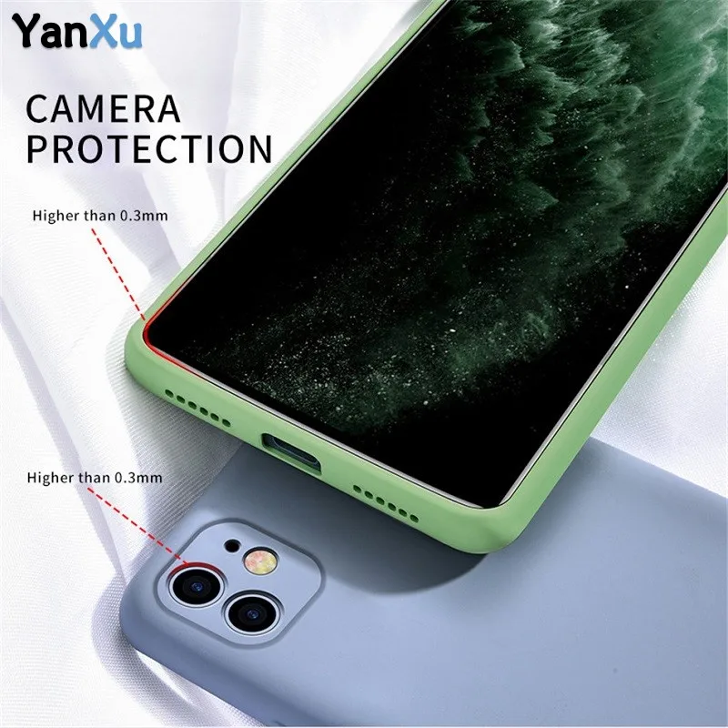 100 шт. силиконовый чехол ярких цветов для iPhone 11 11Pro Max мягкая задняя крышка из ТПУ с
