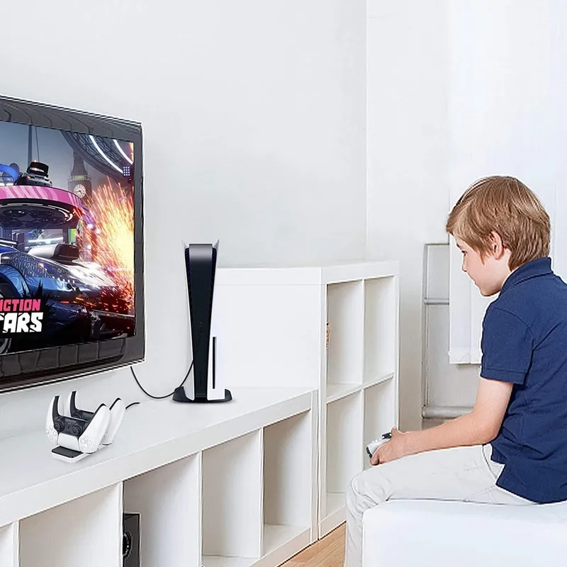 

for PS5 Game Controller Charger Dual USB Fast Charging Dock Station Cradle Holder for Sony ps5 Wireless Controller