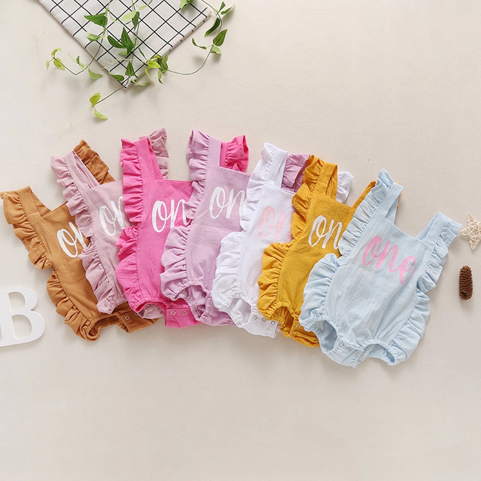 Милые детские футболки с буквенным принтом боди на день рождения платье без