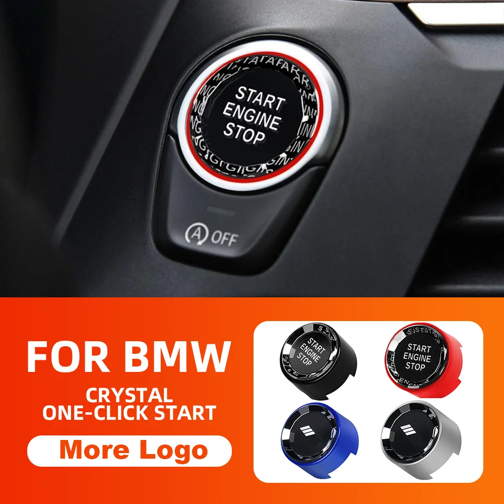 

for BMW F20 F21 F22 F23 F44 F45 F30 F31 F32 F34 F10 G30 Car Engine Start Button Replace Cover Stop Switch Accessories car Decor