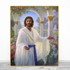 Распечатанные на холсте плакаты с изображением Иисуса Христа, настенные художественные картины для гостиной, домашнего декора, настенная живопись, цветные украшения