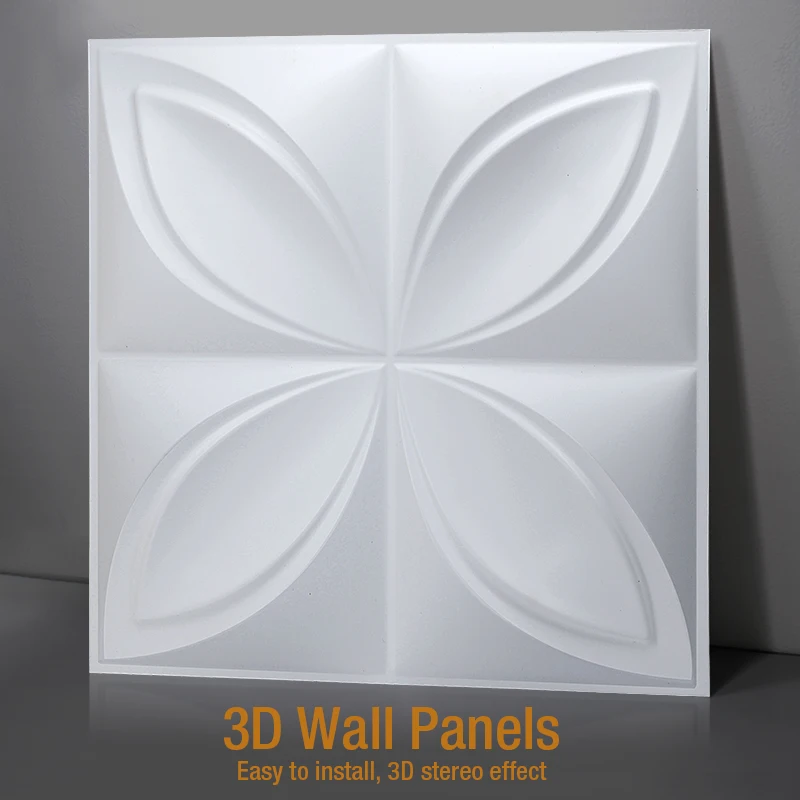

30cm 3D Plastic Molds For 3D Tile Panels Mold Plaster Wall Stone Wall Art Decor Plastic Form 3D wall panel sticker ceiling panel