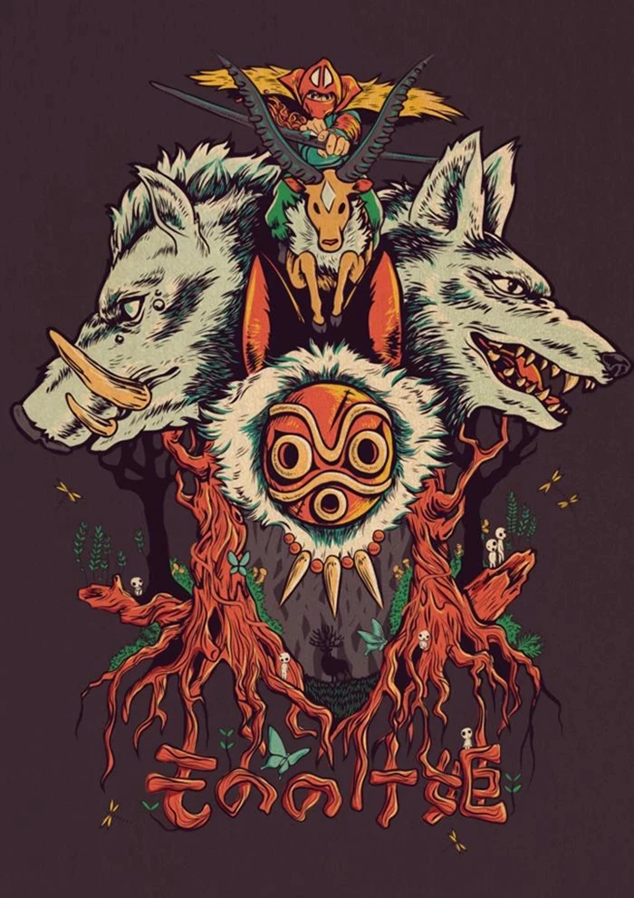 Плакат из крафт-бумаги в японском стиле для украшения гостиной спальни бистро -