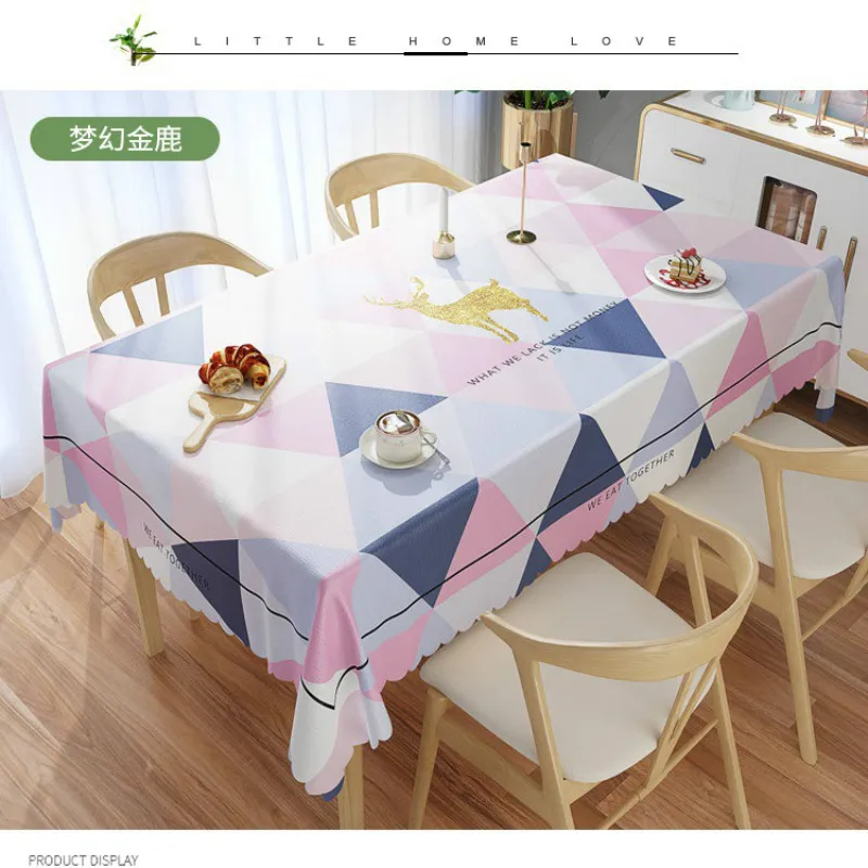 

Tablecloth Small Fresh Cotton Waterproof Table Cloth Rectangular Tablecloth Coffee Table Cloth