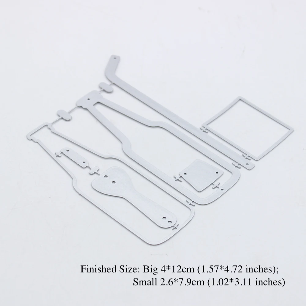 

ZFPARTY Soda Bottle Shaker Metal Cutting Dies Stencils for DIY Scrapbooking Decorative Embossing DIY Paper Cards