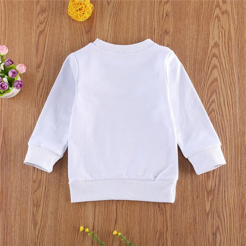 Baby Boy Letter Printed Long Sleeve Sweatshirt 0-3T Newborn Infant Toddler Kids Children Sping Fall Casual Cotton Crew Neck Tops