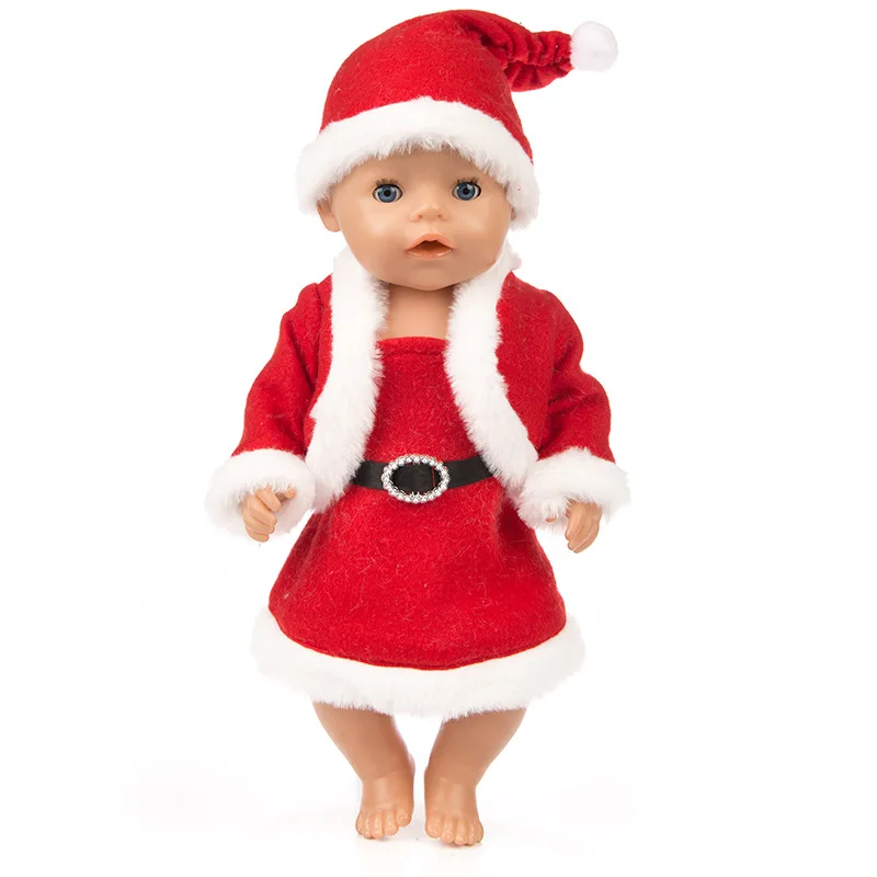 3pcs/lot Christmas Doll Clothes Fit For born baby 43cm Accessories 17inch | Игрушки и хобби