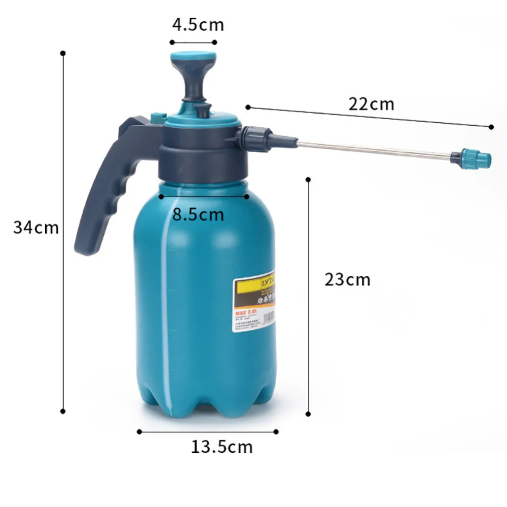 Портативный напорный распылитель для сада емкость 2 л чайник полив цветов