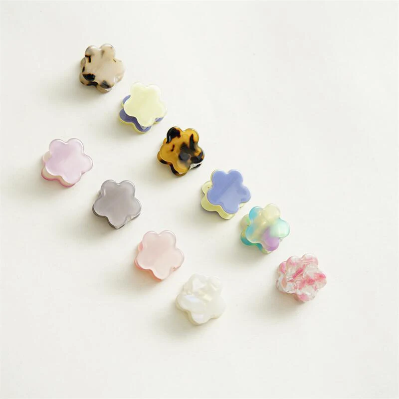 

Acetate Flower Hairpin Mini Hair Claws Clip Little Catch Clip Chic Barrettes Sweet Flowers Fashion Hair Accessories Headwear