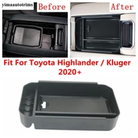 car armrest storage box central control container plastic kit interior accessories for toyota highlander kluger 2020 2021 2022