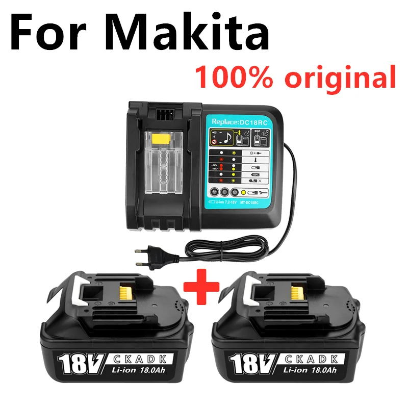 100% Оригинальный аккумулятор BL1860 18 в 18000 мАч литий-ионный для Makita В батарея BL1840 BL1850