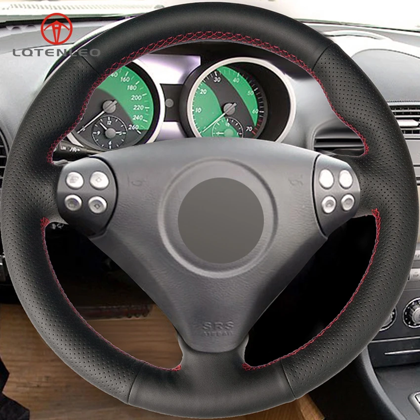 LQTENLEO искусственная кожа черного цвета для Mercedes Benz SLK-Class W170 W171 SLK 200 280 350 2004-2008 C230 |