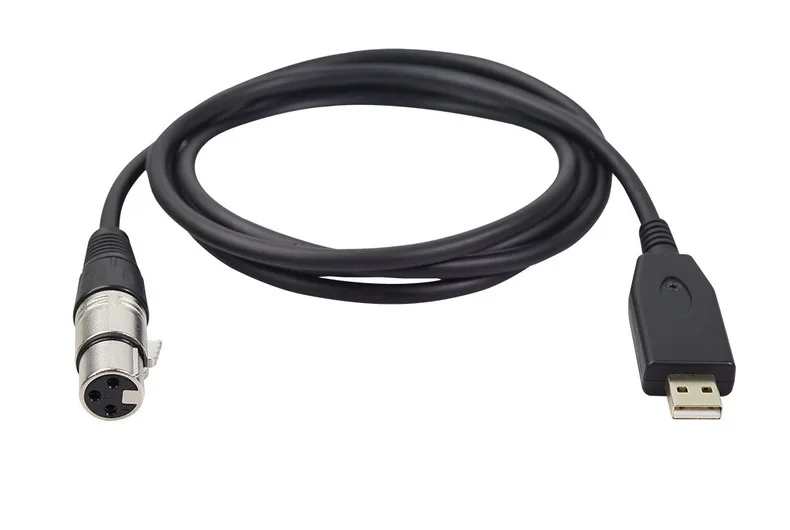 Новое поступление 1 шт. черный 2 м 3 9 футов USB штекер XLR гнездовой кабель адаптер