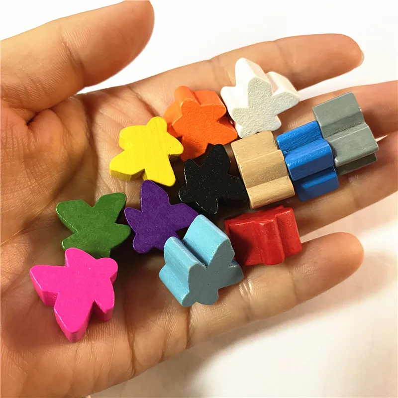 40 шт. деревянные шторы/шахматы стандартного размера 16 мм для Meeple аксессуары