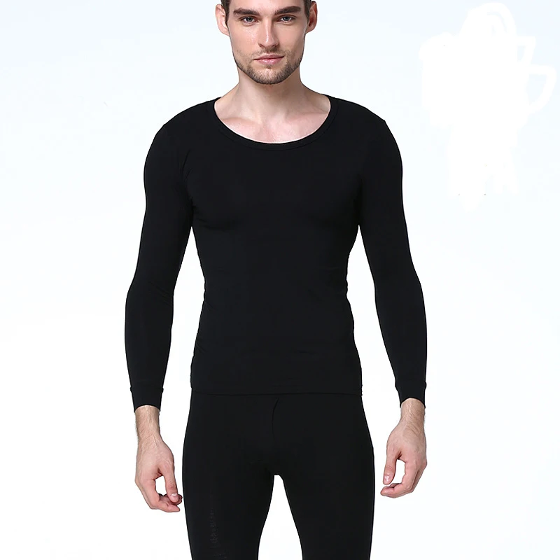 2 Sets Men's Good Quality Warm Pajama Underwear Tight Thin Set