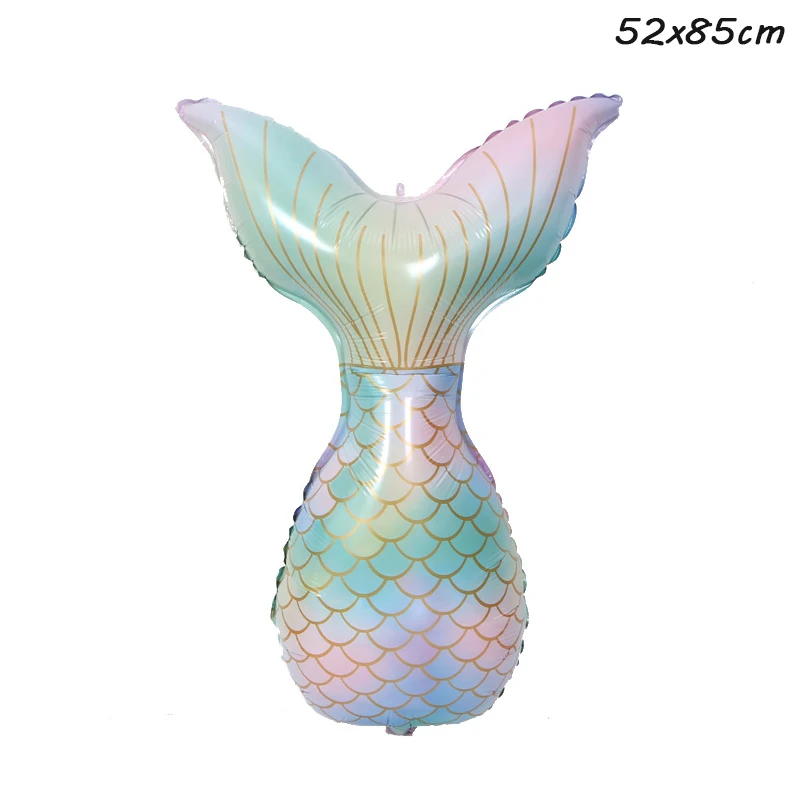 Воздушные шары в виде русалки для вечеринки украшение 1-го дня рождения Детские с