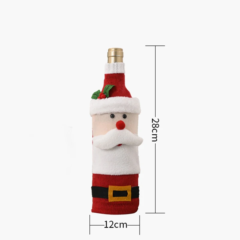 

Christmas Wine Bottle Cover Christmas Ornaments for Home 2021 Xmas New Year Gift Stocking Navidad Decor Supplies