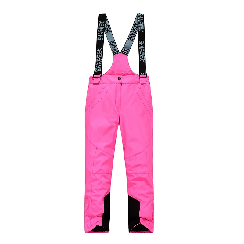 Лыжные штаны для мальчиков и девочек стильные Непродуваемые водонепроницаемые