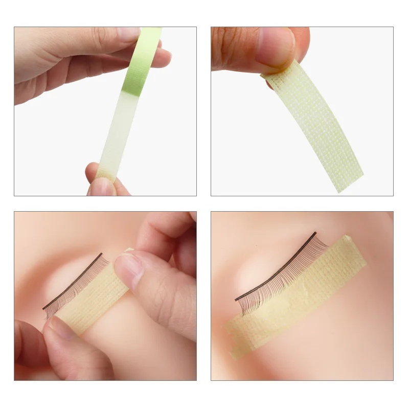 New Japan Grafted Eyelash Isolation Tape with Holes Breathable Sensitive Resistant Green Non-woven Fabric Eye Pad Makeup Tool | Красота и