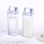 500 мл прозрачная молочная картонная бутылка для воды многоразовые пластиковые бутылки для воды кувшин спортивный квадратный портативный кувшин для сока бутылка для молока и воды Bpa