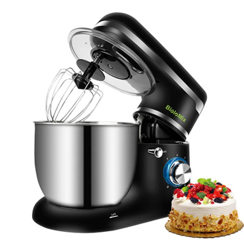 

220V1500W Stand Mixer Stainless Steel Bowl 6-speed Kitchen Food Blender Cream Egg Whisk Cake Dough Kneader