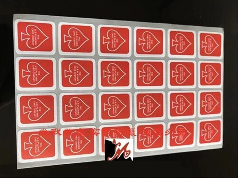 1 лист чехол с изображением игровой карты коробка палубное уплотнение наклейка